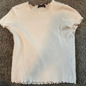 RARE brandy melville ruffle shirt
